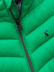 Φωτεινό πράσινο - Joules Kids' Crofton Showerproof Padded Zip Up Gilet - Εικόνα 6 του 8