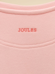 Joules Girls' Summer Days Pink Mermaid Applique Crew Neck Sweatshirt - Image 5 of 5