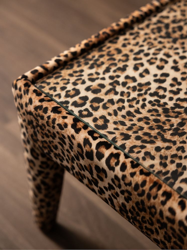 Rockett St George Leopard Love Velvet Starlet Coffee Table - Image 5 of 5