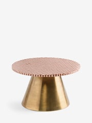 Rockett St George Pink and Caramel Brown Mosaic Coffee Table - Image 3 of 5