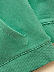 Turkos Blå - Joules Parkside bomullströja med huva för barn - Bild 5 av 5