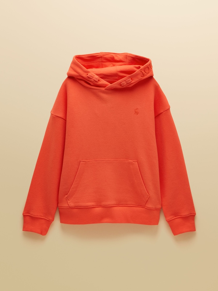 Apelsin - Joules Parkside bomullströja med huva för barn - Bild 1 av 5