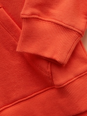 Apelsin - Joules Parkside bomullströja med huva för barn - Bild 5 av 5