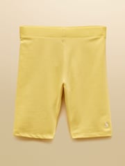Joules Girls' Cartwheel Yellow Cycling Shorts 2 Pack - Image 2 of 8