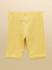 Joules Girls' Cartwheel Yellow Cycling Shorts 2 Pack - Image 3 of 8