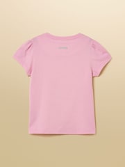 Ροζ & Κίτρινο - Joules Girls' Let's Go Short Sleeve T-Shirts 2 Pack - Εικόνα 4 από 7