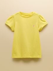 Roz &Portocaliu - Joules Girls' Let's Go Pack Of Three Short Sleeve T Shirts - Imaginea 4 din 7