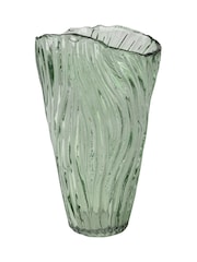 Decoris Green Swirl Design Vase - Image 1 of 1