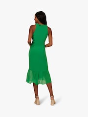 Adrianna Papell Green Surplice Combo Dress - Image 2 of 6