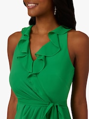 Adrianna Papell Green Surplice Combo Dress - Image 4 of 6