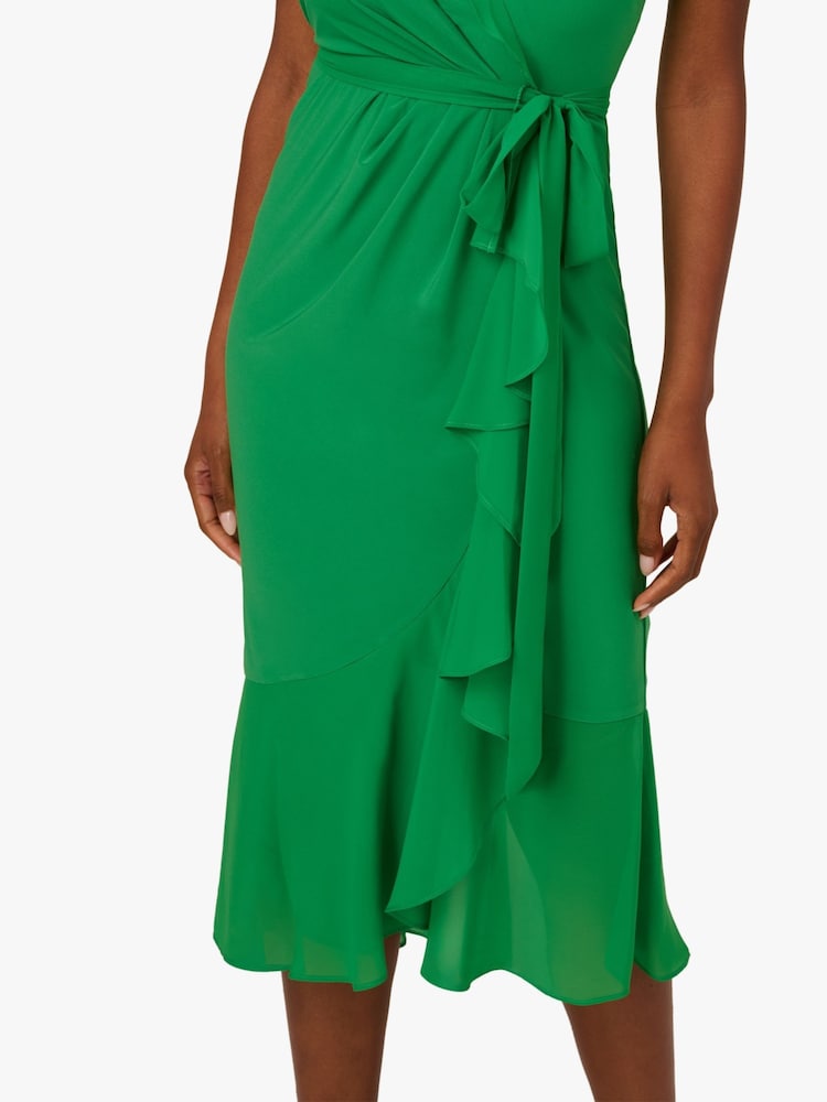 green surplice dress Hazel Blues