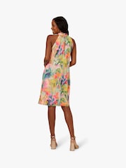 Adrianna Papell Pink Halter Sheath Short Dress - Image 2 of 6
