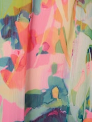 Adrianna Papell Pink Halter Sheath Short Dress - Image 6 of 6