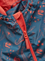 Μπλε δεινόσαυρος - Αδιάβροχο αδιάβροχο Joules για παιδιά με κουκούλα - Εικόνα 5 από 7