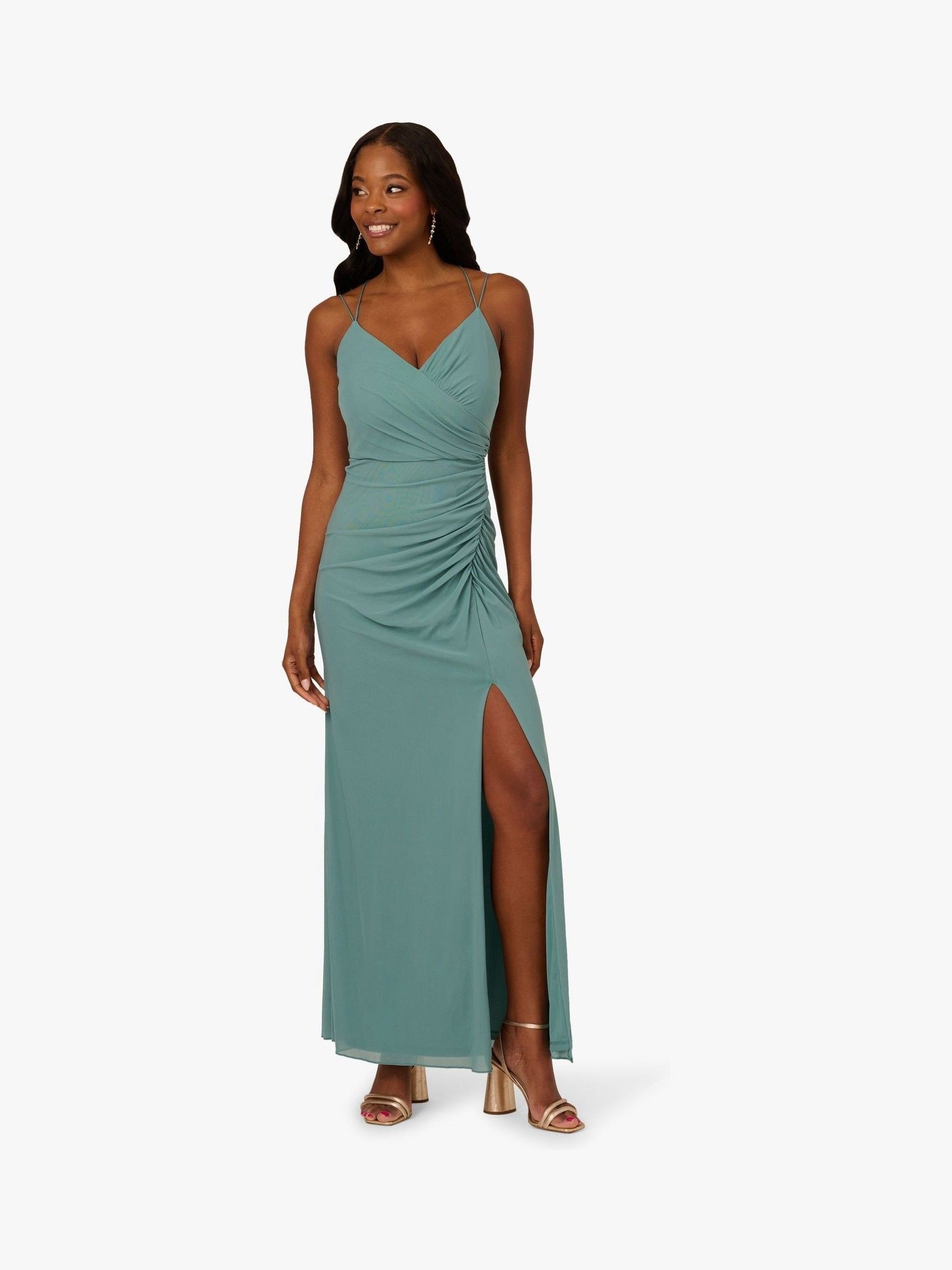 【海外限定】AdriannaPapell ドレス☆Adrianna By Green Stretch Amazon.com: Adrianna Papell Women's Lace Midi Dress, Botanic