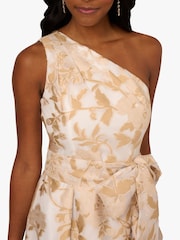 Adrianna Papell One Shoulder High Low White Gown - Image 5 of 6