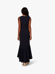 Adrianna Papell Blue Studio Ruffle Flounce Crepe Gown - Image 2 of 6