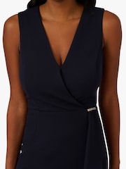 Adrianna Papell Blue Studio Ruffle Flounce Crepe Gown - Image 5 of 6