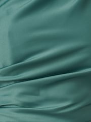 Adrianna Papell Green One Shoulder Satin Crepe Gown - Image 6 of 6