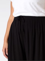 Live Unlimited Black Petite Curve Full Length Drawstring Trousers - Image 3 of 4