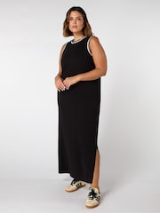Live Unlimited Black Crochet Trim Dress - Image 1 of 5