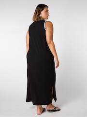 Live Unlimited Black Crochet Trim Dress - Image 3 of 5