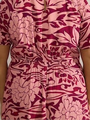 Live Unlimited Pink Floral Short Sleeve Dress - Image 2 of 4