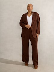 Live Unlimited Brown Curve Tailored Trousers - Image 2 of 4
