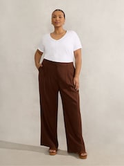 Live Unlimited Brown Curve Tailored Trousers - Image 3 of 4