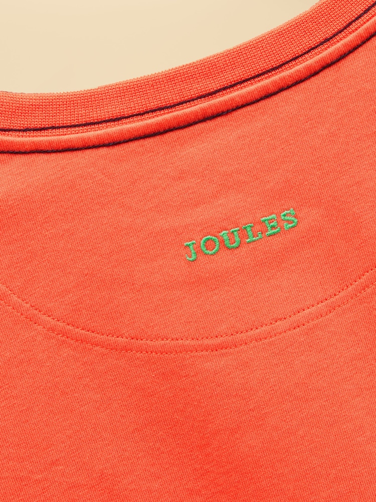 Joules Boys' Orange Long Sleeve Applique Graphic T-Shirt - Image 5 of 5 Joules Boys' Orange Long Sleeve Applique Graphic T-Shirt - Image 5 of 5