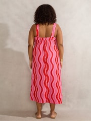 Live Unlimited Pink Swirl Print Midi Dress - Image 4 of 4