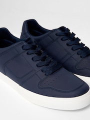 Threadbare Navy Court Trainers - Image 3 of 4