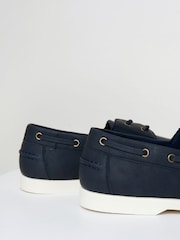 Threadbare Blue Faux Suede Boat Shoes - Image 4 of 4