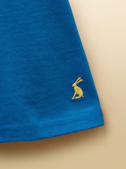 Joules Boys' Archie Blue Applique Graphic T-Shirt - Image 4 of 4