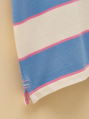 وردي - قميص بولو قطني مخطط للأولاد من Joules - صورة 4 من 5