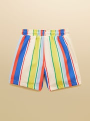 Joules Boys' Multi Stripe Printed Swim Shorts - Image 2 of 4