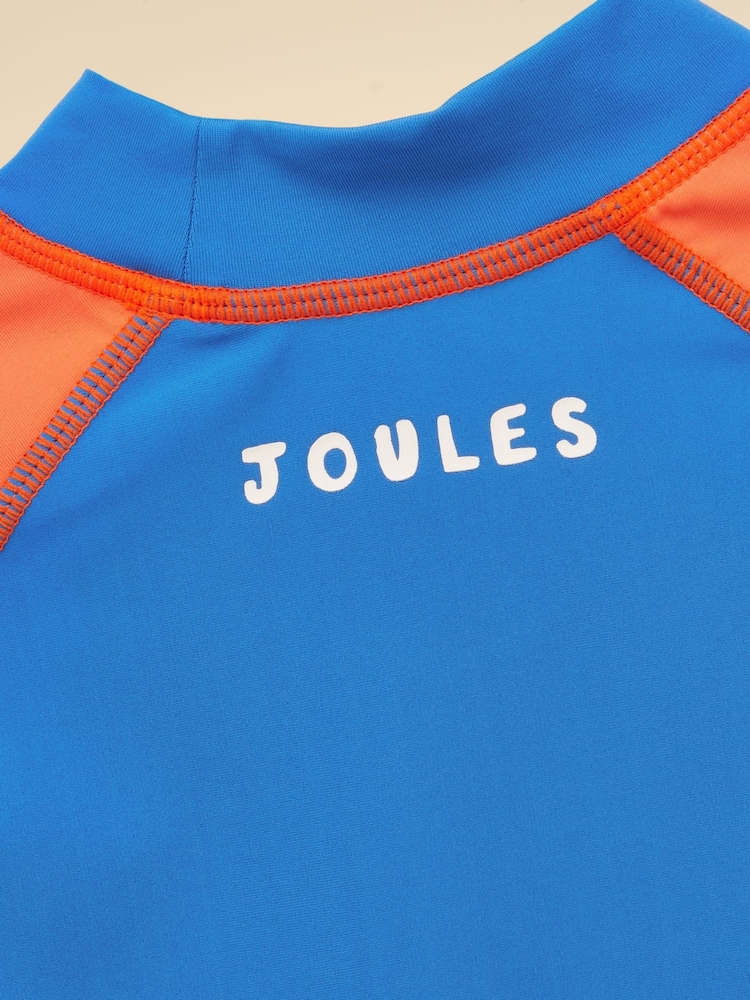 Joules Boys' Blue & Orange Sunsafe Swim Vest - Image 5 of 5 Joules Boys' Blue & Orange Sunsafe Swim Vest - Image 5 of 5