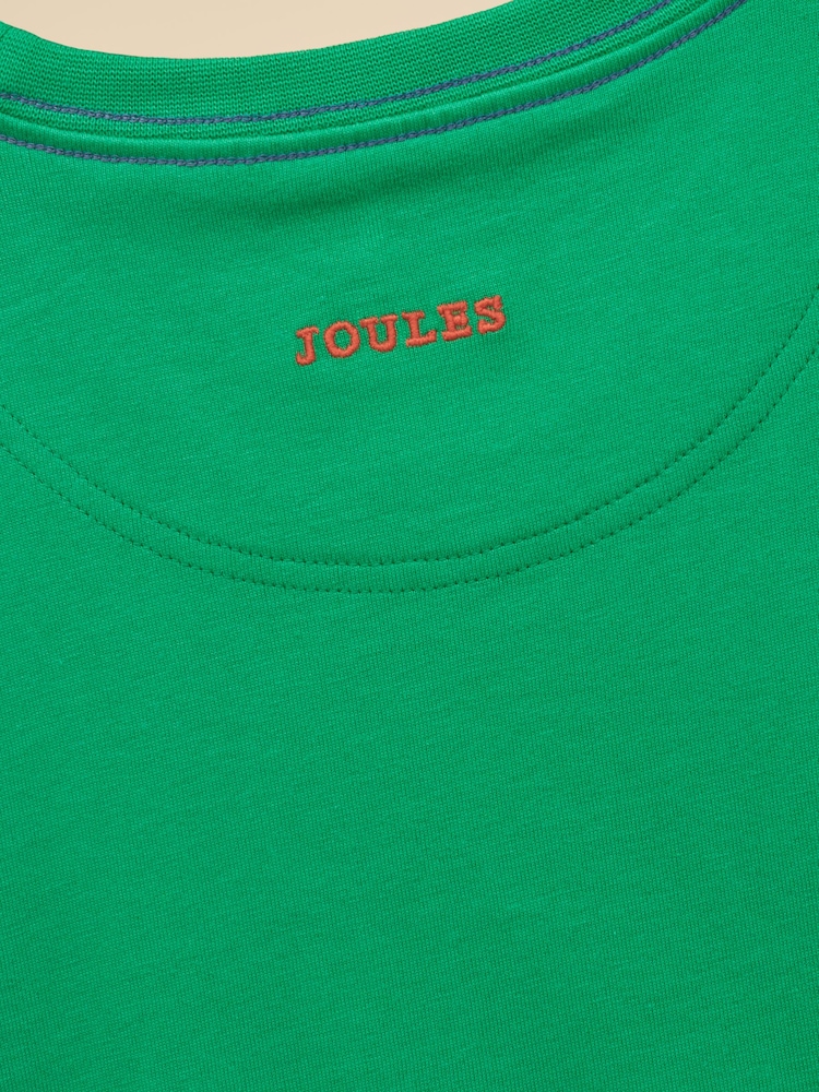 Πράσινο Σκύλος - Κοντομάνικο μπλουζάκι Joules με απλικέ γραφικά Archie για αγόρια - Εικόνα 8 του 8