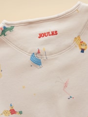 Joules Razamataz Cream Animals Cotton Babygrow - Image 5 of 5