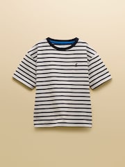Joules Boys' Let's Go Orange & Navy Pack Of Two Short Sleeve T-Shirts - Image 2 of 7