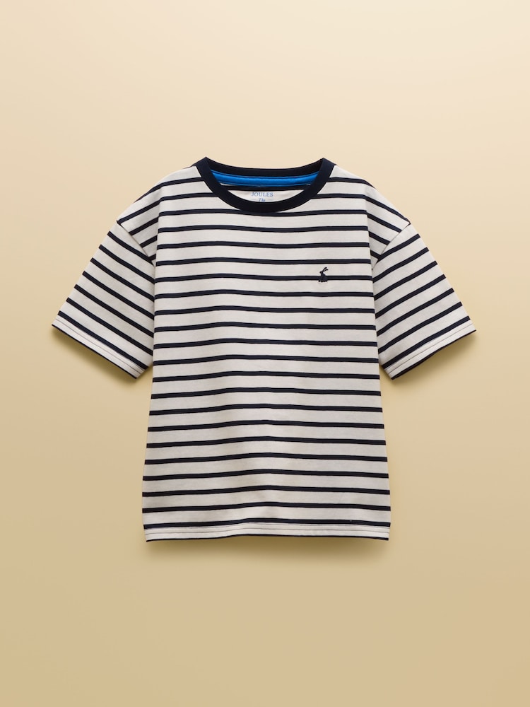 Joules Boys' Let's Go Orange & Navy Pack Of Two Short Sleeve T-Shirts - Image 2 of 7 Joules Boys' Let's Go Orange & Navy Pack Of Two Short Sleeve T-Shirts - Image 2 of 7