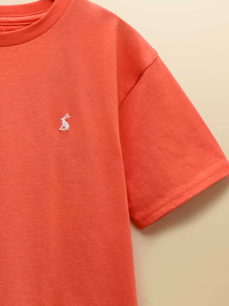 Joules Boys' Let's Go Orange & Navy Pack Of Two Short Sleeve T-Shirts - Image 7 of 7 Joules Boys' Let's Go Orange & Navy Pack Of Two Short Sleeve T-Shirts - Image 7 of 7