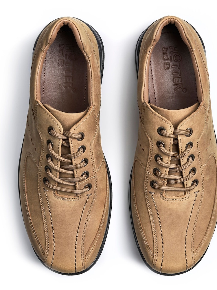 Hotter Brown Regular Fit Lance Lace-Up Shoes - Image 5 of 5