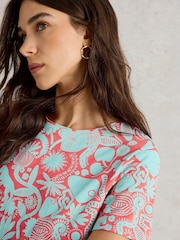 Rojo - White Stuff 100% Cotton Abbie T-Shirt - Imagen 4 de 6