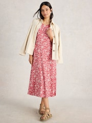 White Stuff Pink Madeline Dress - Image 1 of 6