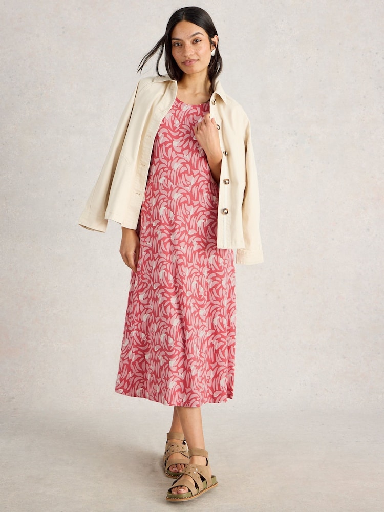 White Stuff Pink Madeline Dress - Image 1 of 6