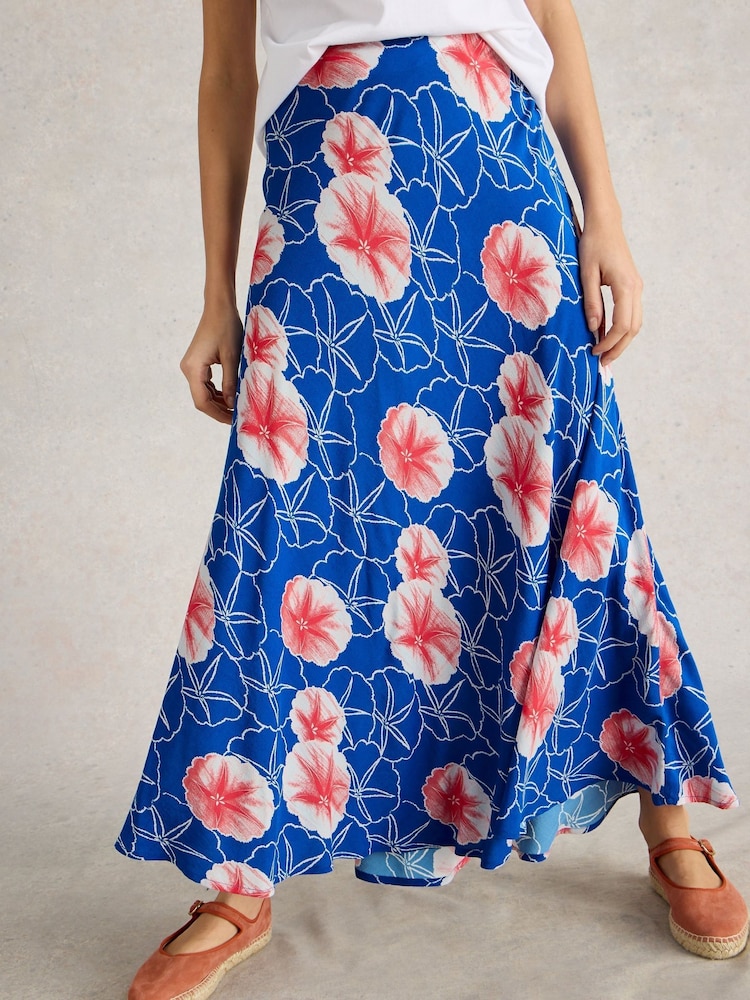 White Stuff Blue Hope Bias Cut Maxi Skirt - Image 1 of 6 White Stuff Blue Hope Bias Cut Maxi Skirt - Image 1 of 6