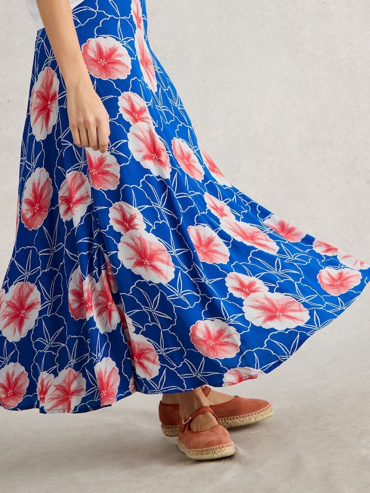 White Stuff Blue Hope Bias Cut Maxi Skirt - Image 2 of 6 White Stuff Blue Hope Bias Cut Maxi Skirt - Image 2 of 6