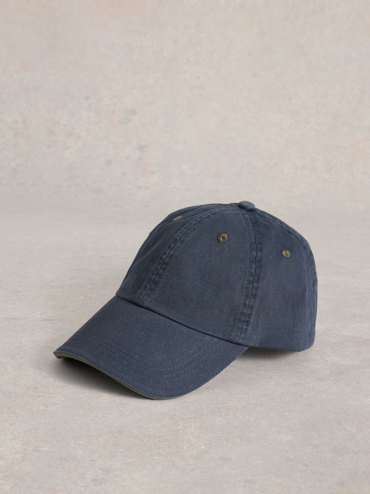White Stuff Blue 100% Cotton Baseball Cap - Image 1 of 2