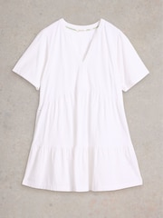 White Stuff White 100% Organic Cotton Maria Mix Tunic - Image 5 of 6
